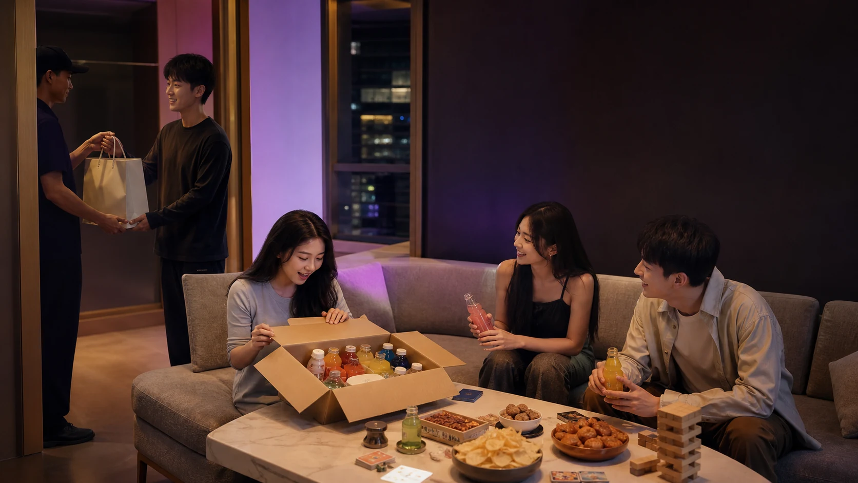 酒水夜宵和娱乐用品同城配送